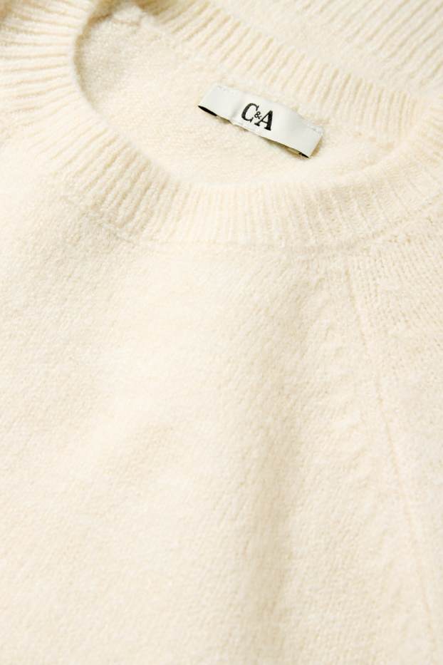 Damen - Pullover - cremeweiß