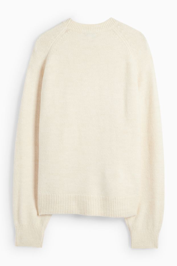 Damen - Pullover - cremeweiß