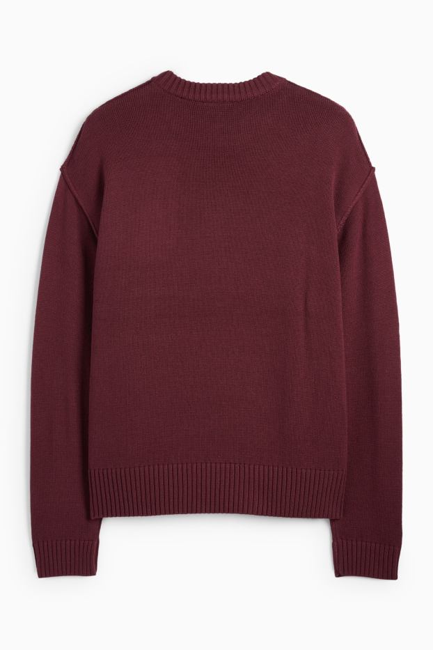 Uomo - Maglione - bordeaux