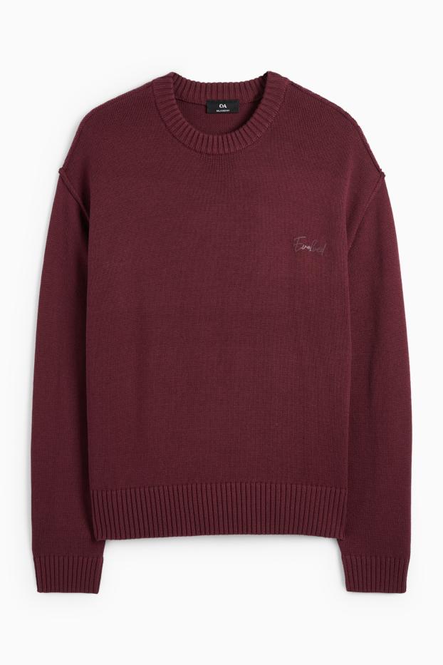 Uomo - Maglione - bordeaux
