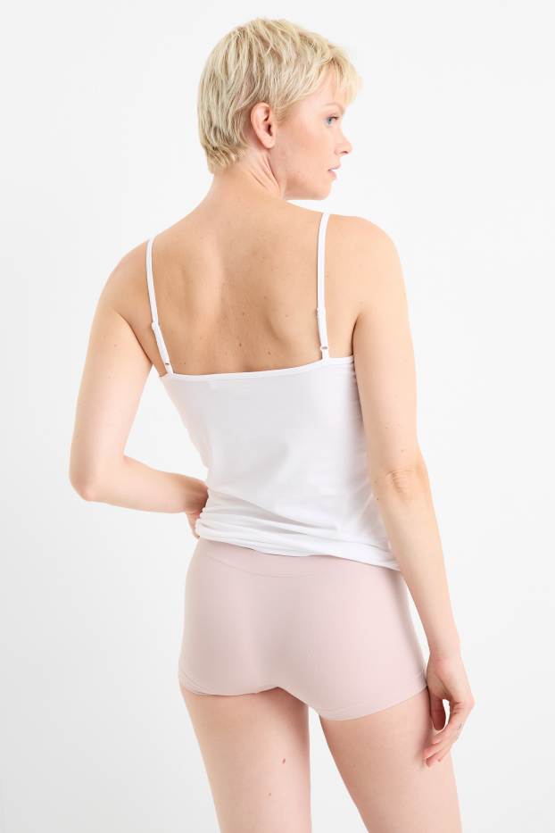 Donna - Confezione da 3 - coulotte - senza cuciture - rosa