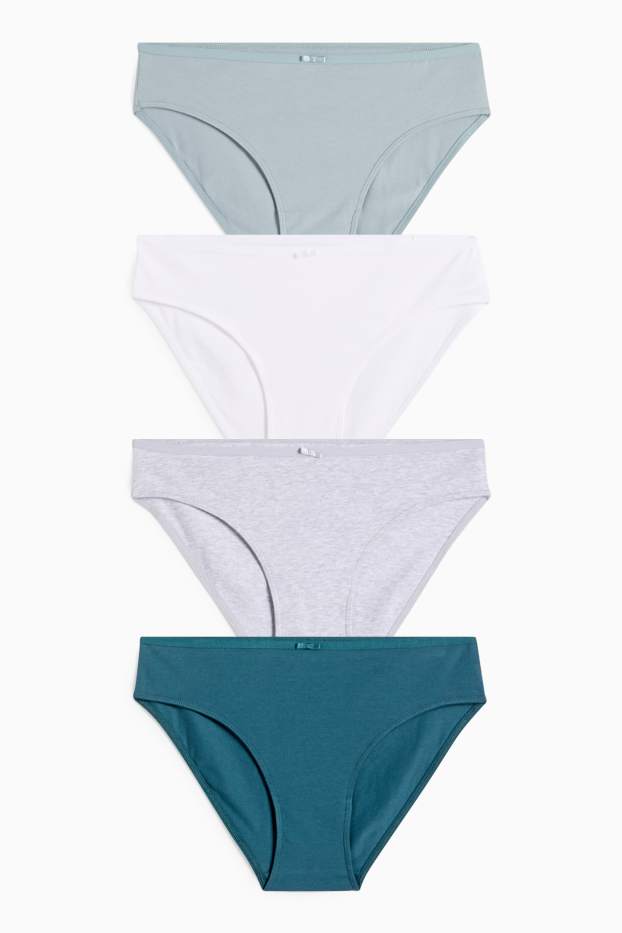 Damen - Multipack 4er - Slip - grün