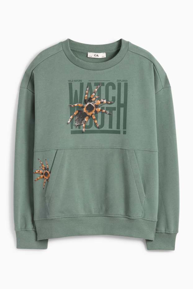 Enfants garçons - Tarentule - sweat - vert