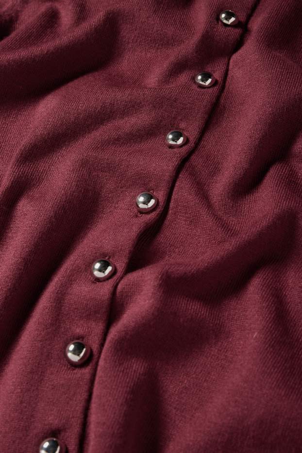 Damen - Strickjacke - bordeaux