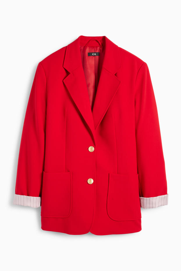 Women - Business blazer - regular fit - red