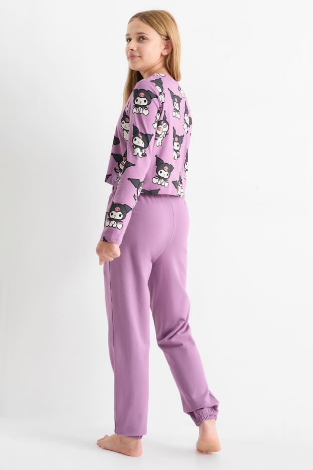 Kinder Mädchen - Kuromi - Pyjama - 2 teilig - violett
