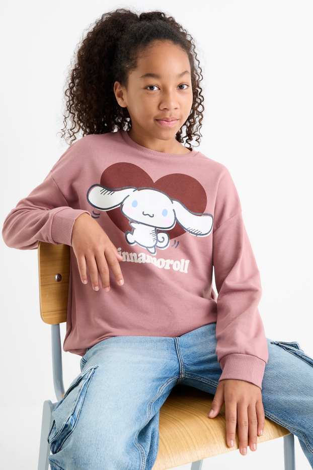 Kinder Mädchen - Cinnamoroll - Sweatshirt - dunkelrosa