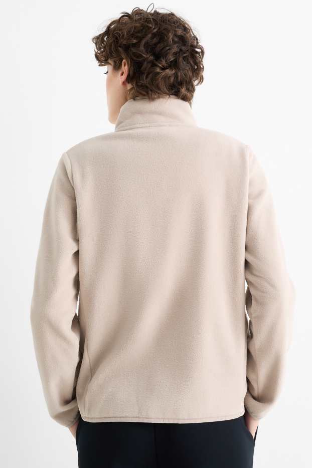 Mujer - Sudadera de polar con cremallera - beis