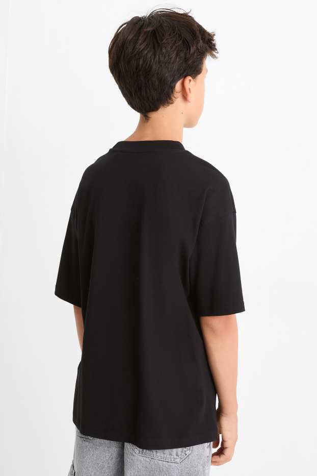 Children Boys - Minecraft - short sleeve T-shirt - black