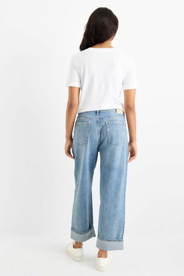 Mujer - Boyfriend jeans - mid waist - LYCRA® - vaqueros - azul claro