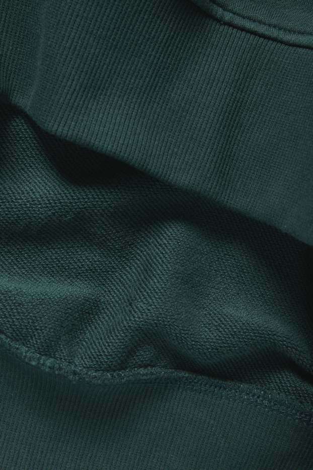 Hommes - Sweat à capuche - vert foncé