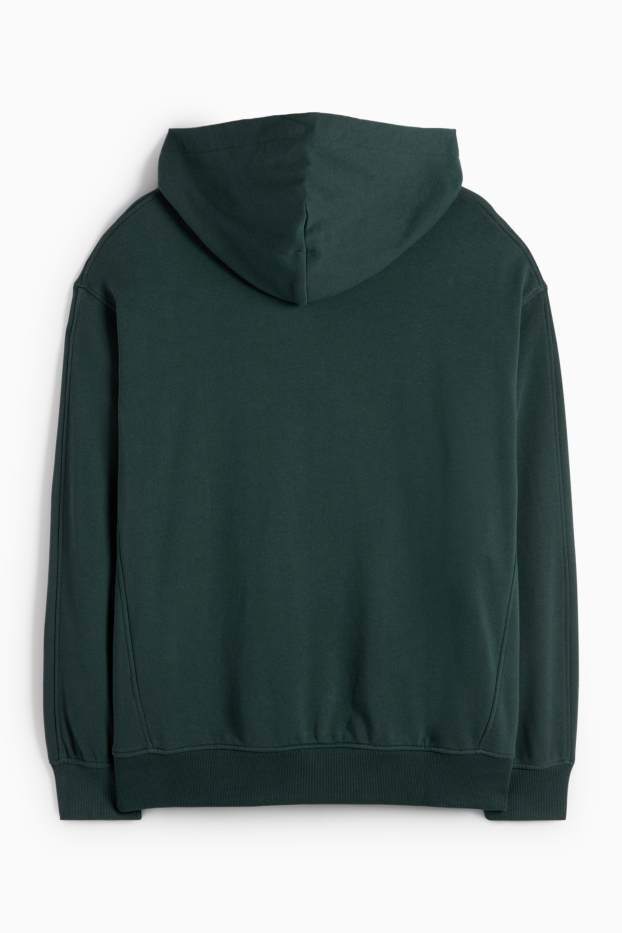 Hommes - Sweat à capuche - vert foncé