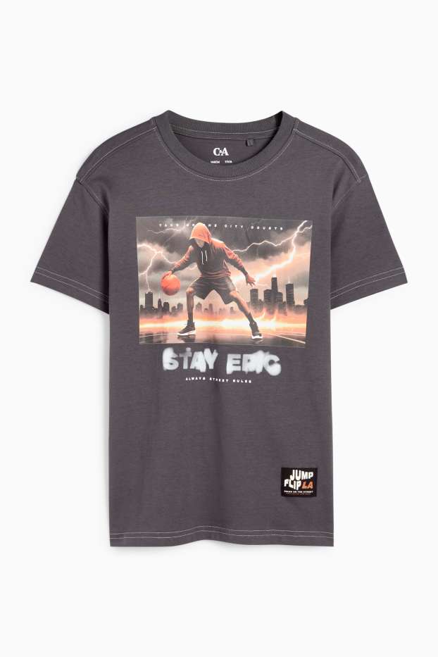 Bambini - Basket - t-shirt - grigio scuro
