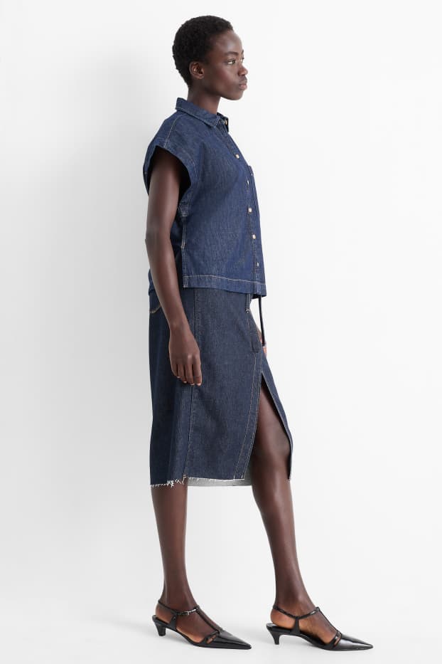 Mujer - Falda vaquera - vaqueros - azul oscuro