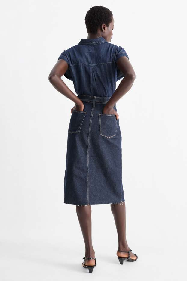 Mujer - Falda vaquera - vaqueros - azul oscuro
