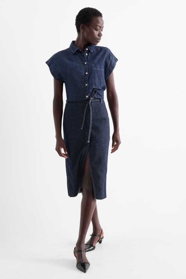Mujer - Falda vaquera - vaqueros - azul oscuro
