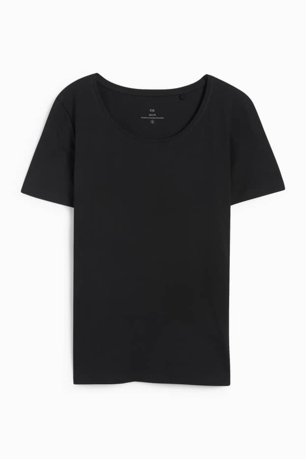 Donna - T-shirt - slim fit - nero
