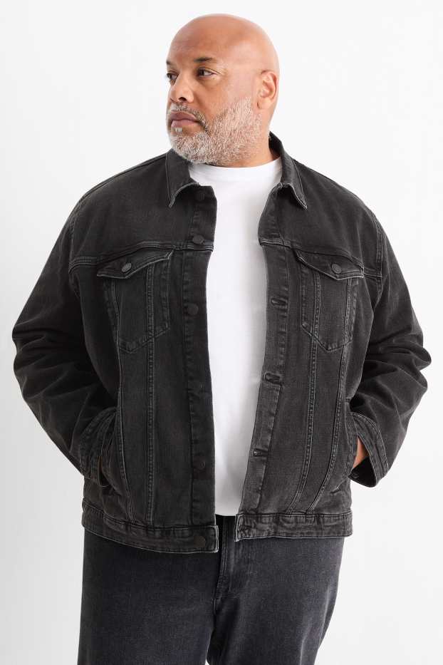 Hommes - Veste en jean - jean gris foncé
