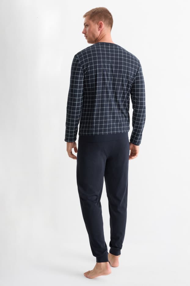 Home - Pijama - blau fosc