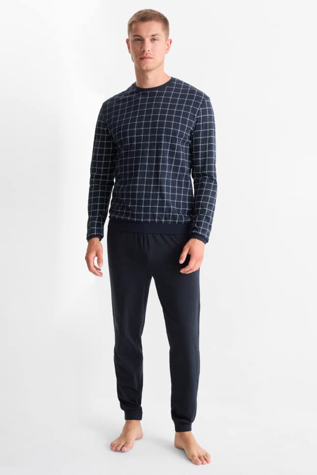 Home - Pijama - blau fosc