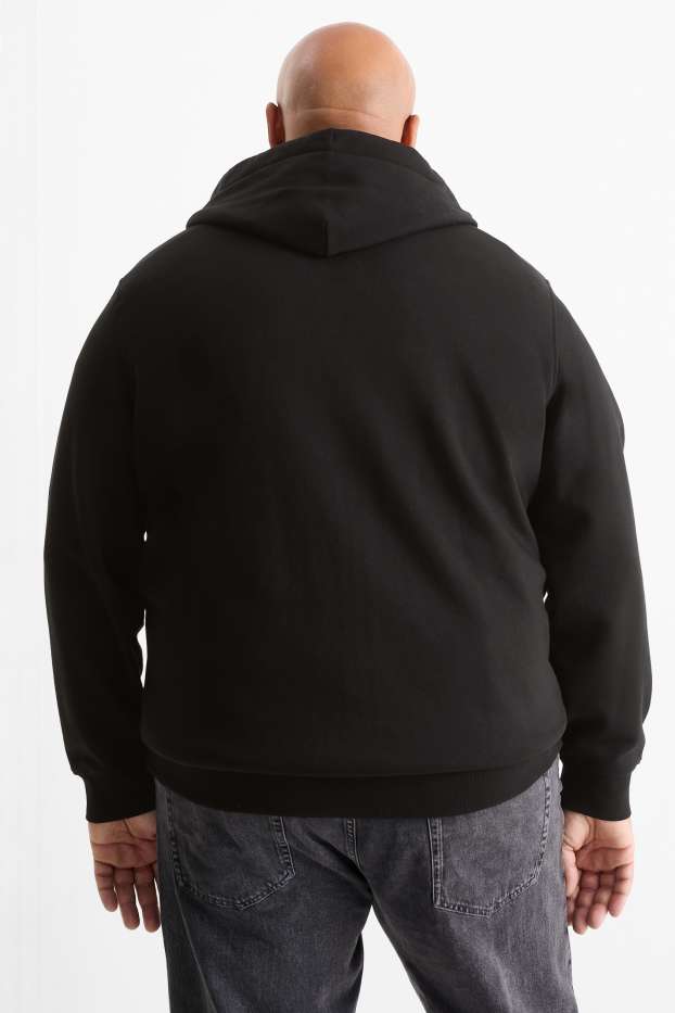 Men - Zip-through hoodie - black