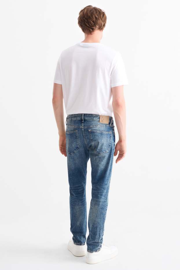Pánské - Slim tapered jeans - LYCRA® - džíny - světle modré