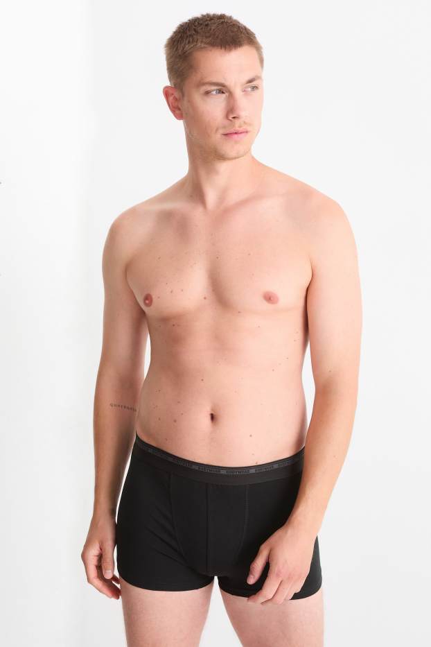 Herren - Multipack 3er - Trunks - schwarz