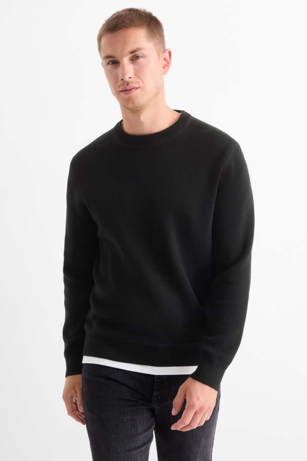 Herren - Pullover - schwarz