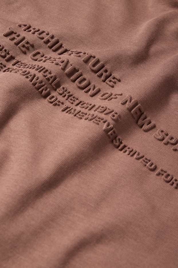 Men - T-shirt - relaxed fit - brown