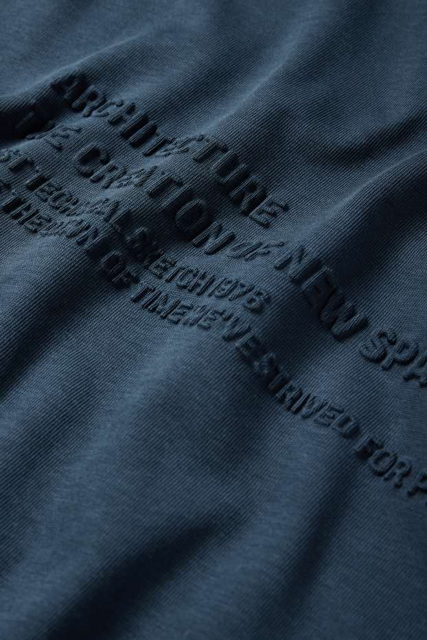 Bărbați - Tricou - relaxed fit - albastru închis