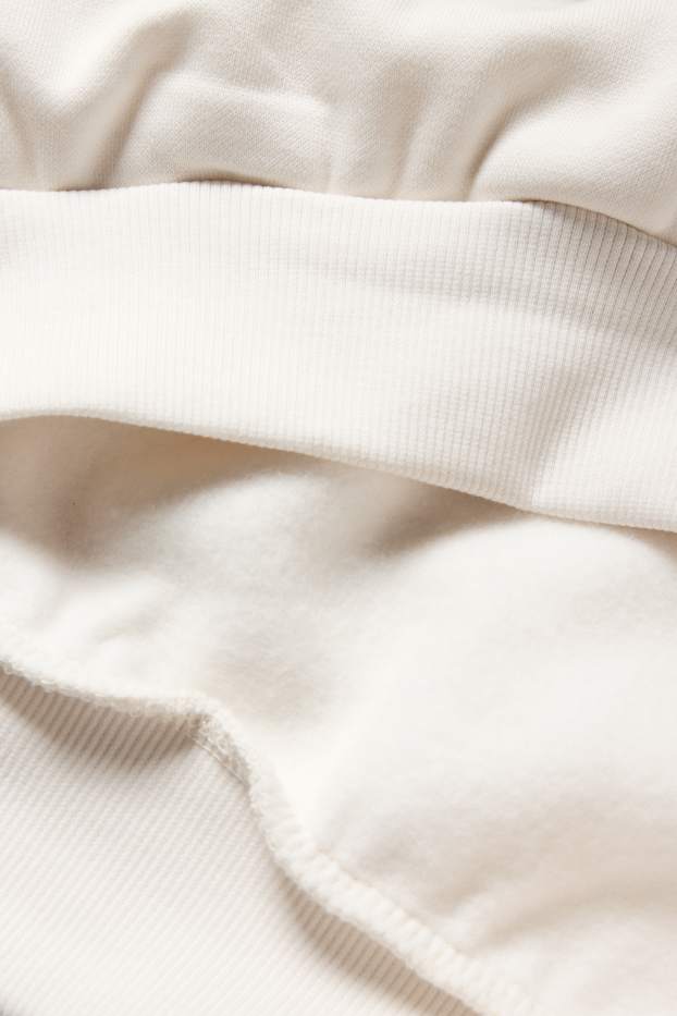 Enfants filles - Sweat à capuche - blanc crème