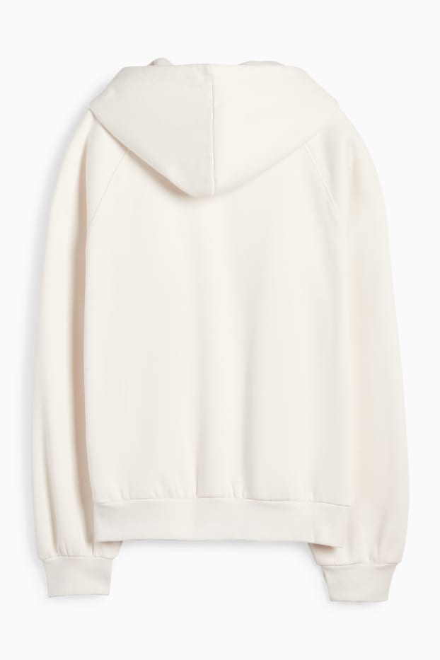 Enfants filles - Sweat à capuche - blanc crème