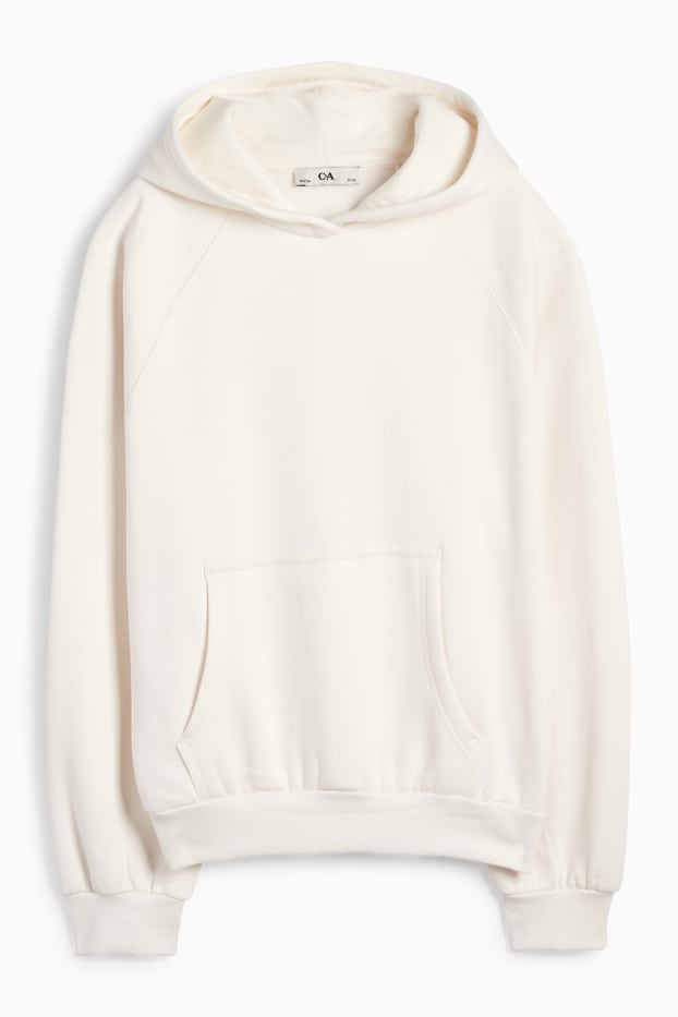 Enfants filles - Sweat à capuche - blanc crème