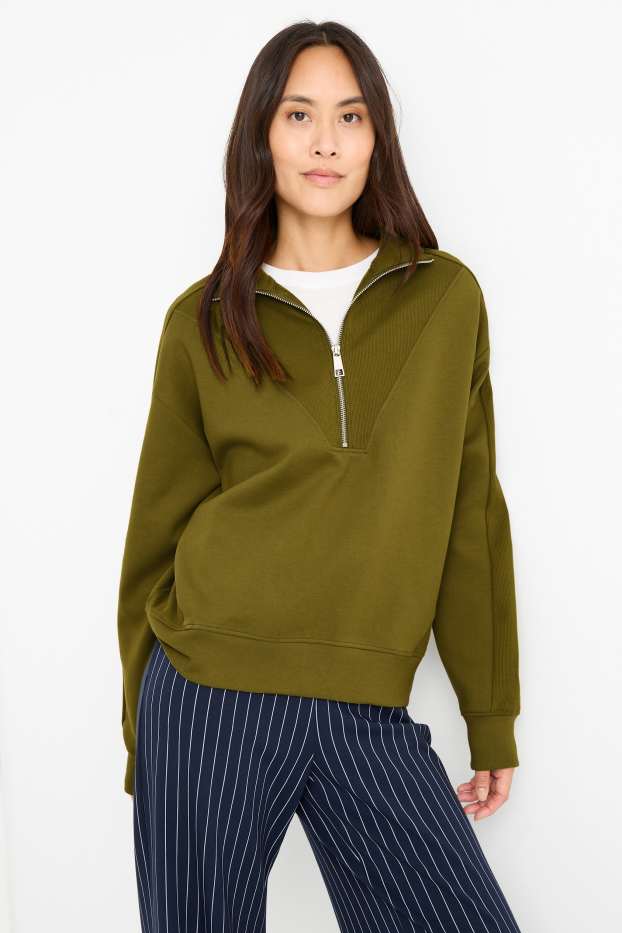 Mujer - Sudadera  - caqui