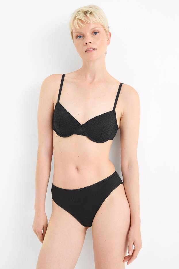 Damen - Multipack 3er - Slip - schwarz