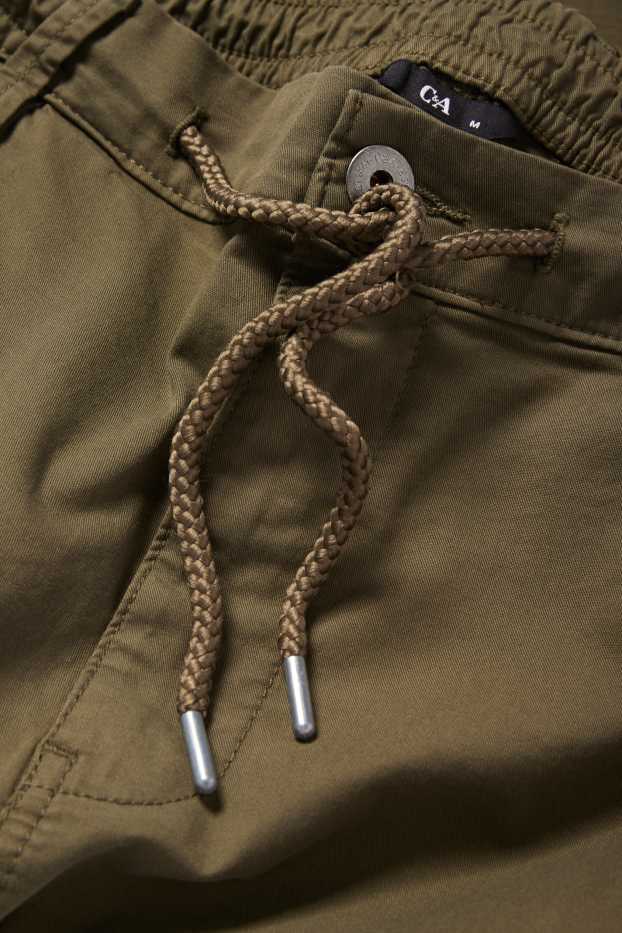 Hombre - Pantalón cargo - tapered fit - caqui