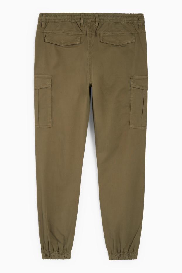 Hombre - Pantalón cargo - tapered fit - caqui