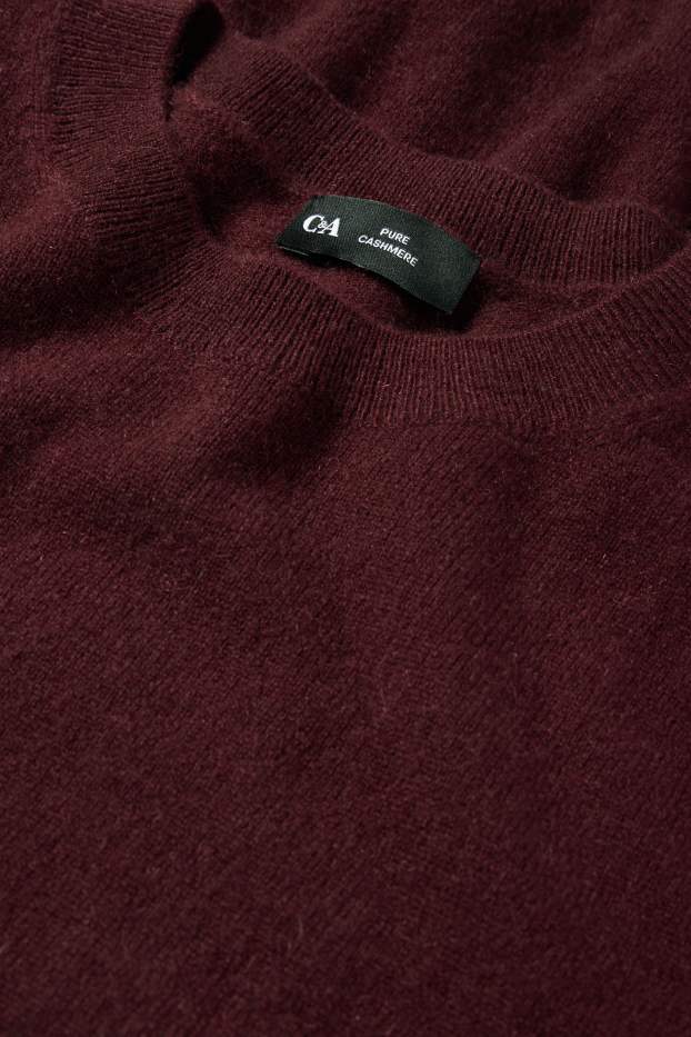 Damen - Kaschmir-Pullover - bordeaux