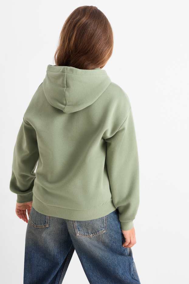 Bambine - Bubble Tea - felpa con cappuccio - verde