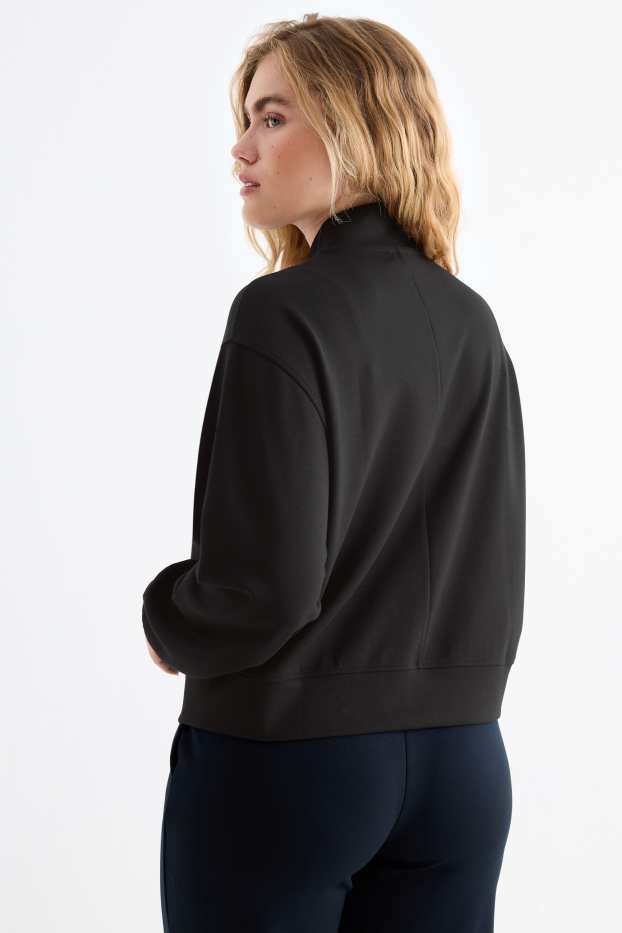 Kobiety - Rozpinana bluza  - czarny
