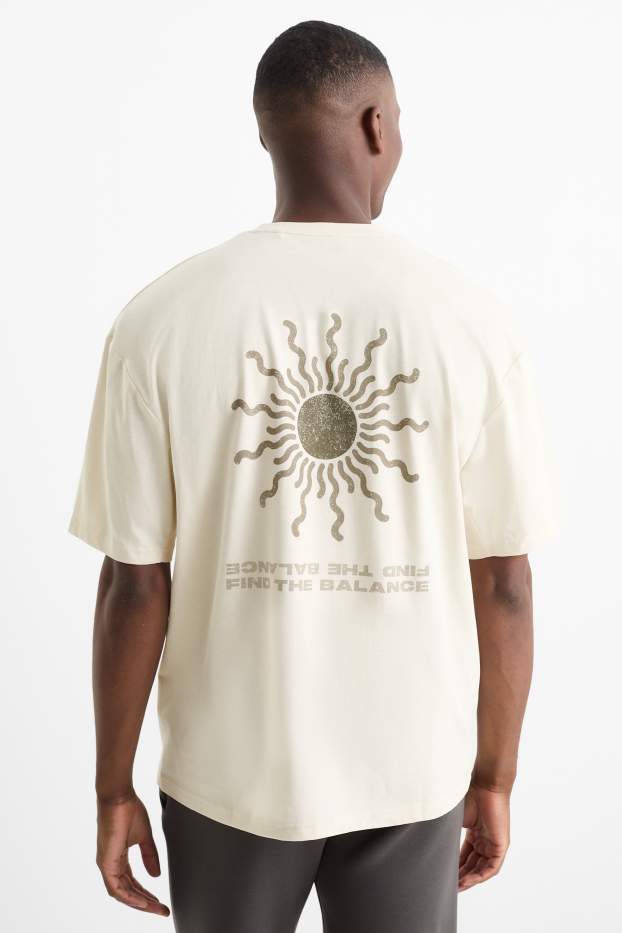 Hombre - Camiseta funcional - beige claro