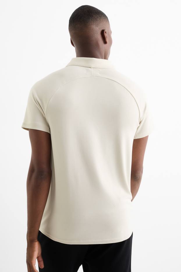 Hombre - Polo funcional - beige claro