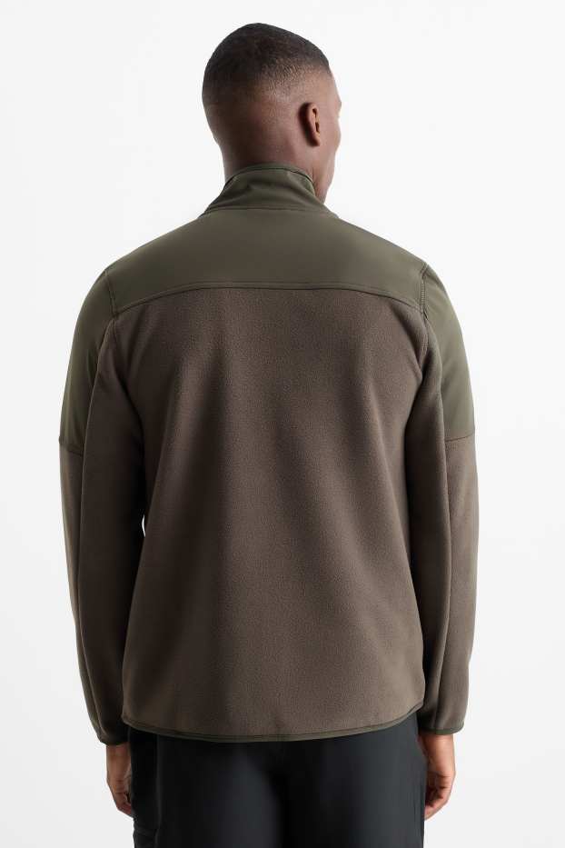Hombre - Forro polar - verde oscuro