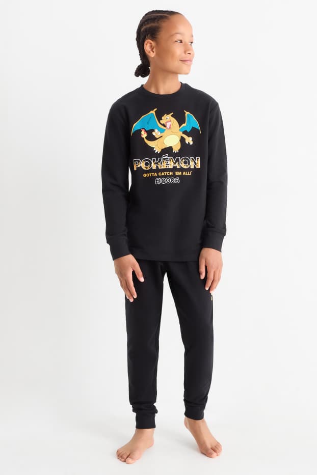 Enfants garçons - Pokémon - pyjama - 2 pièces - noir