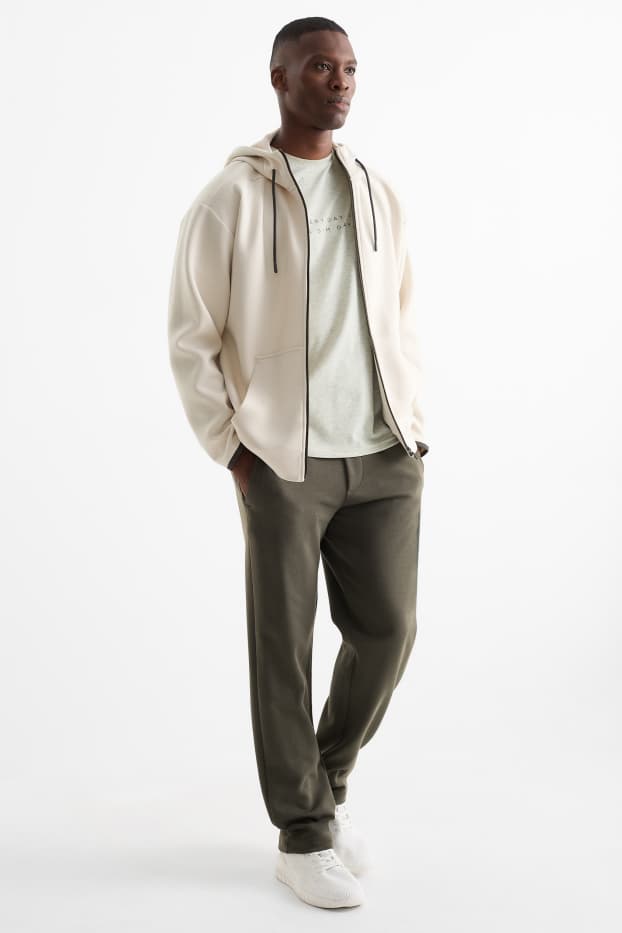Uomo - Pantaloni sportivi tecnici - verde scuro