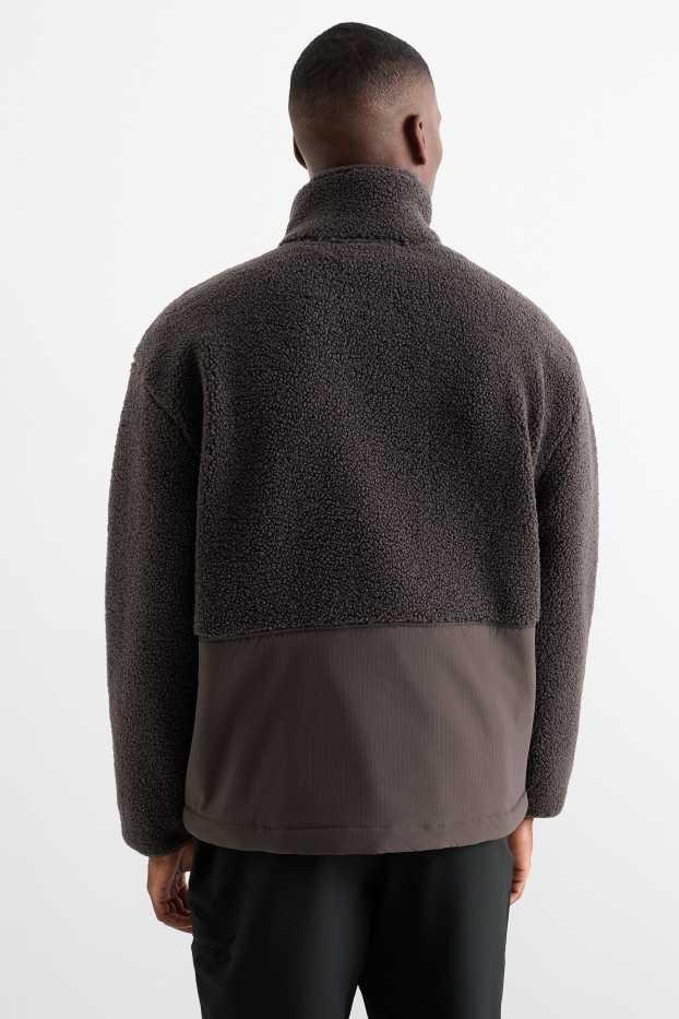 Heren - Fleece thermovest - donkergrijs