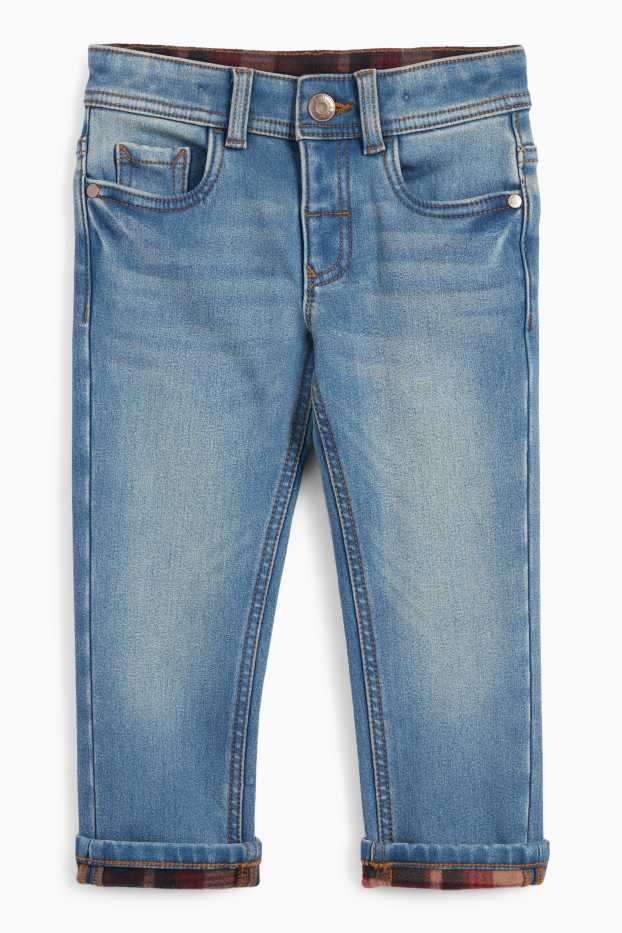 Niños - Slim jeans - vaqueros térmicos - vaqueros - azul