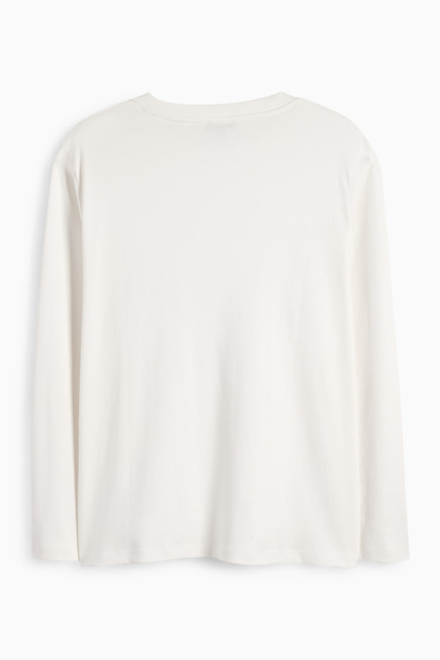 Donna - Maglia a maniche lunghe - bianco