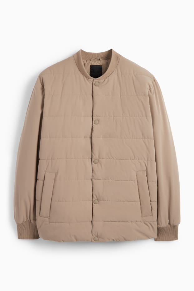 Hommes - Blouson matelassé - finition déperlante - beige