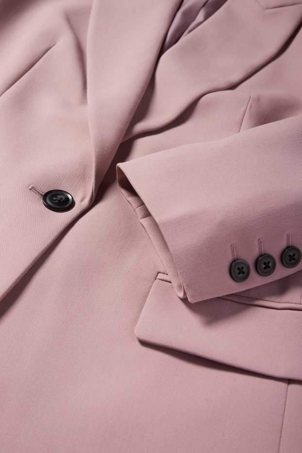 Damen - Longblazer - Relaxed Fit - rosa